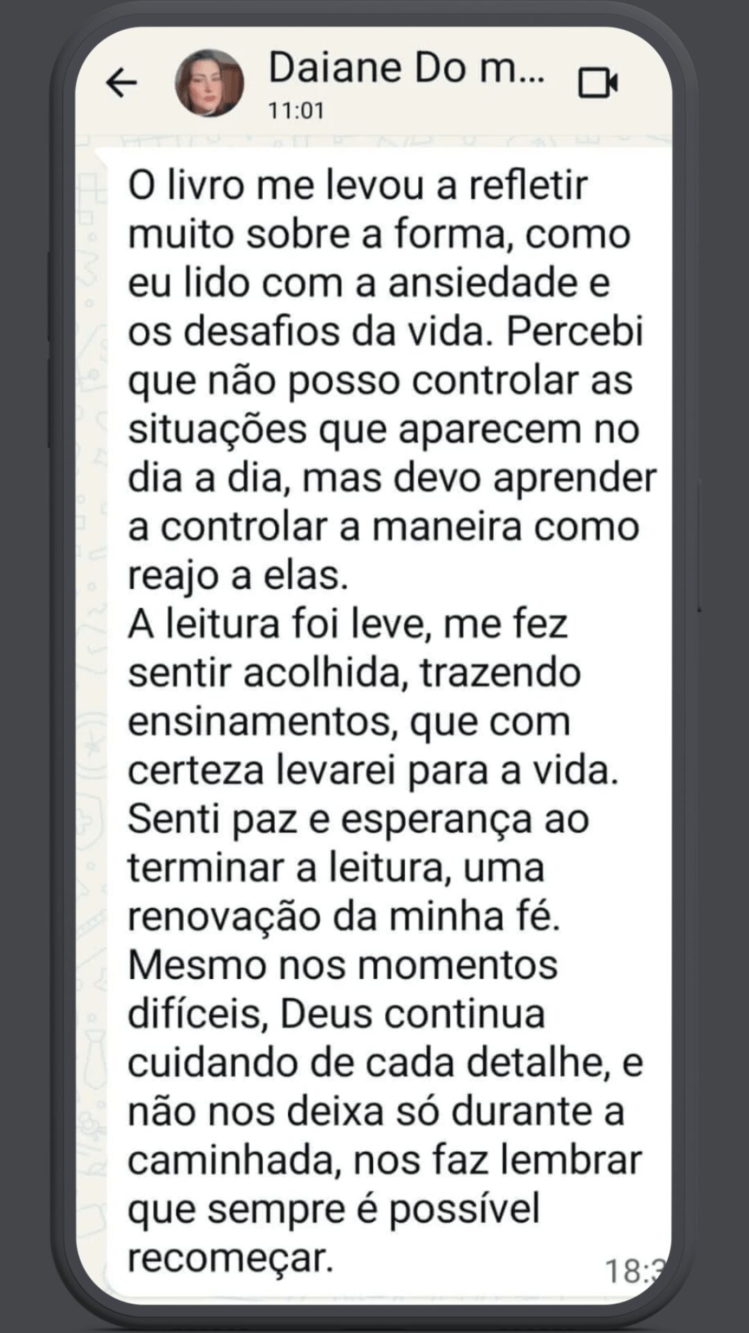Depoimento Daiane