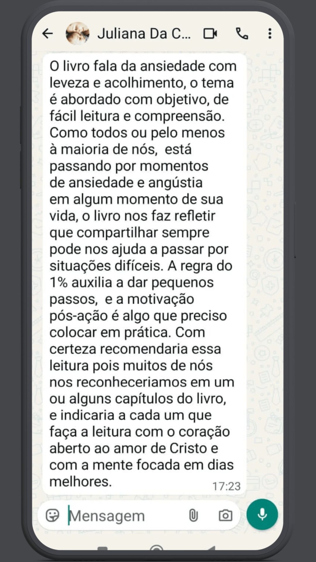 Depoimento Juliana