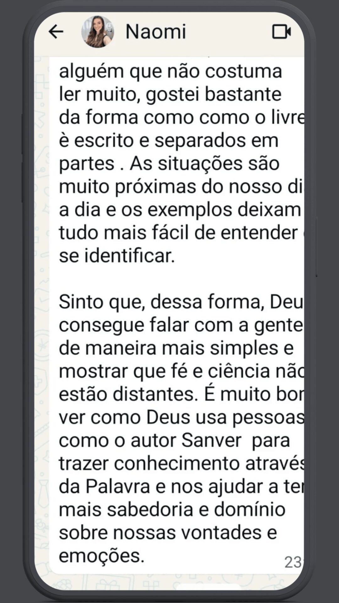 Depoimento Naomi